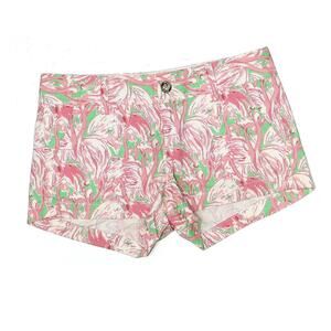 Lilly Pulitzer Pink Flamingo Walsh Short Inseam Size 0